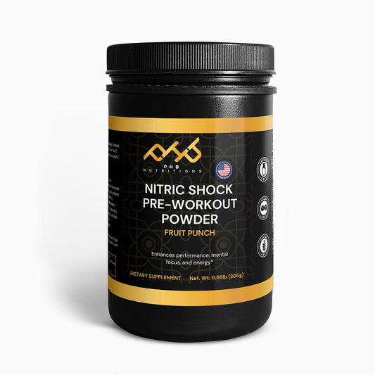 Nitric Shock Pre-Workout Powder (Fruit Punch) - 30 Servings