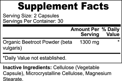 Beetroot Capsuled Powder - 60 capsules